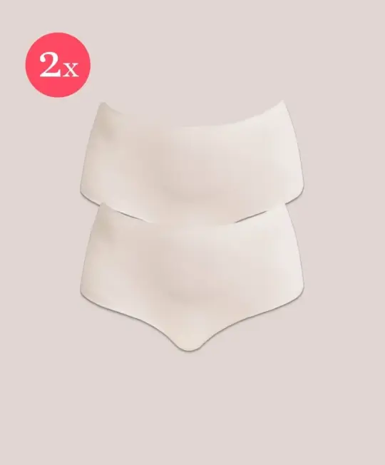 2x High Fit, Taillen Slip, Farbe Sunkiss