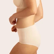 2x High Fit, Taillen Slip, Farbe Sunkiss