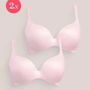 2x Royal Fit T-Shirt BH, Farbe Peach Pink