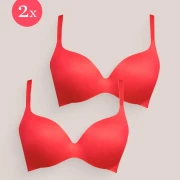 2x Royal Fit T-Shirt BH, Farbe Scarlet Red