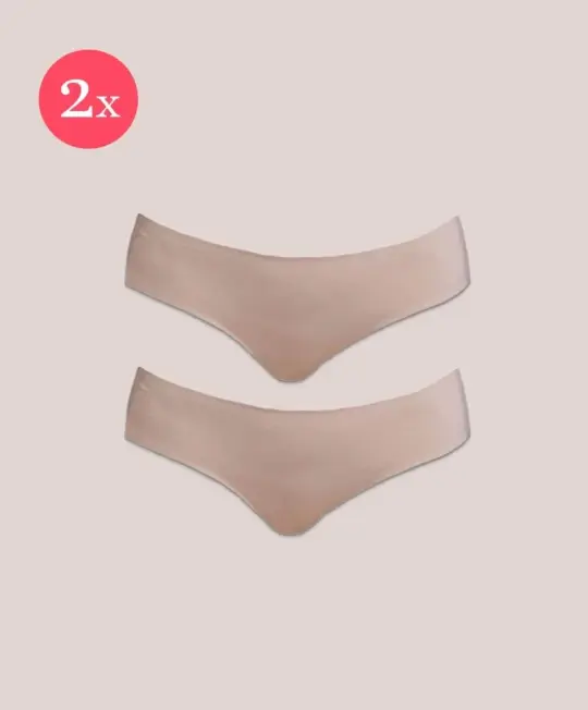 2x Shorty Miracle nachhaltig, Farbe Nude
