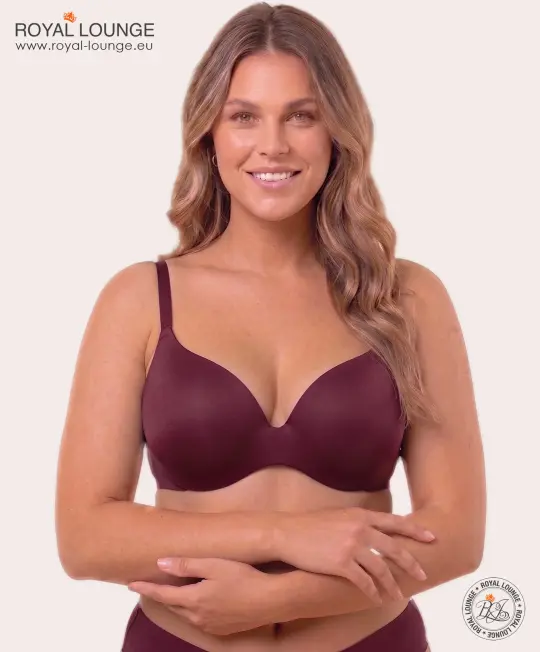 Royal Fit T-Shirt-BH, Farbe Bordeaux