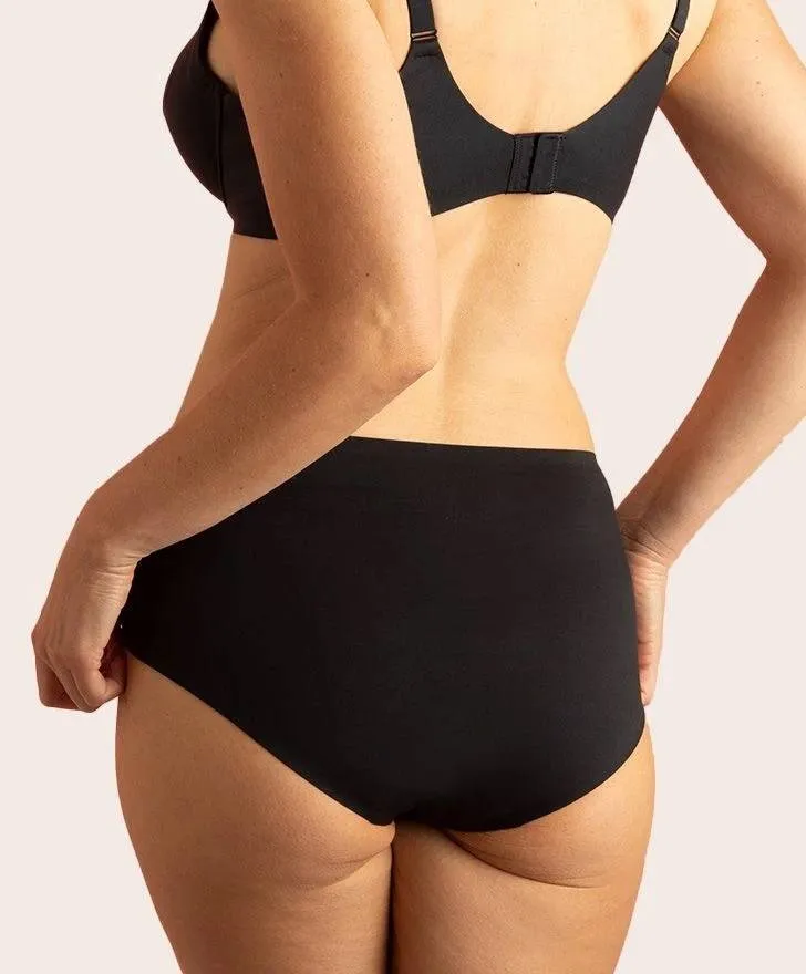 2x High Fit, Taillen Slip, Farbe Black