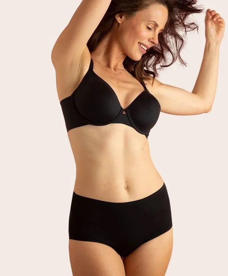 2x High Fit, Taillen Slip, Farbe Black