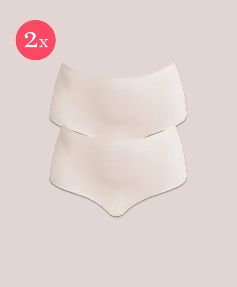 2x High Fit, Taillen Slip, Farbe Sunkiss