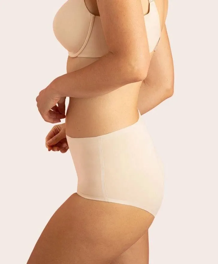 2x High Fit, Taillen Slip, Farbe Sunkiss
