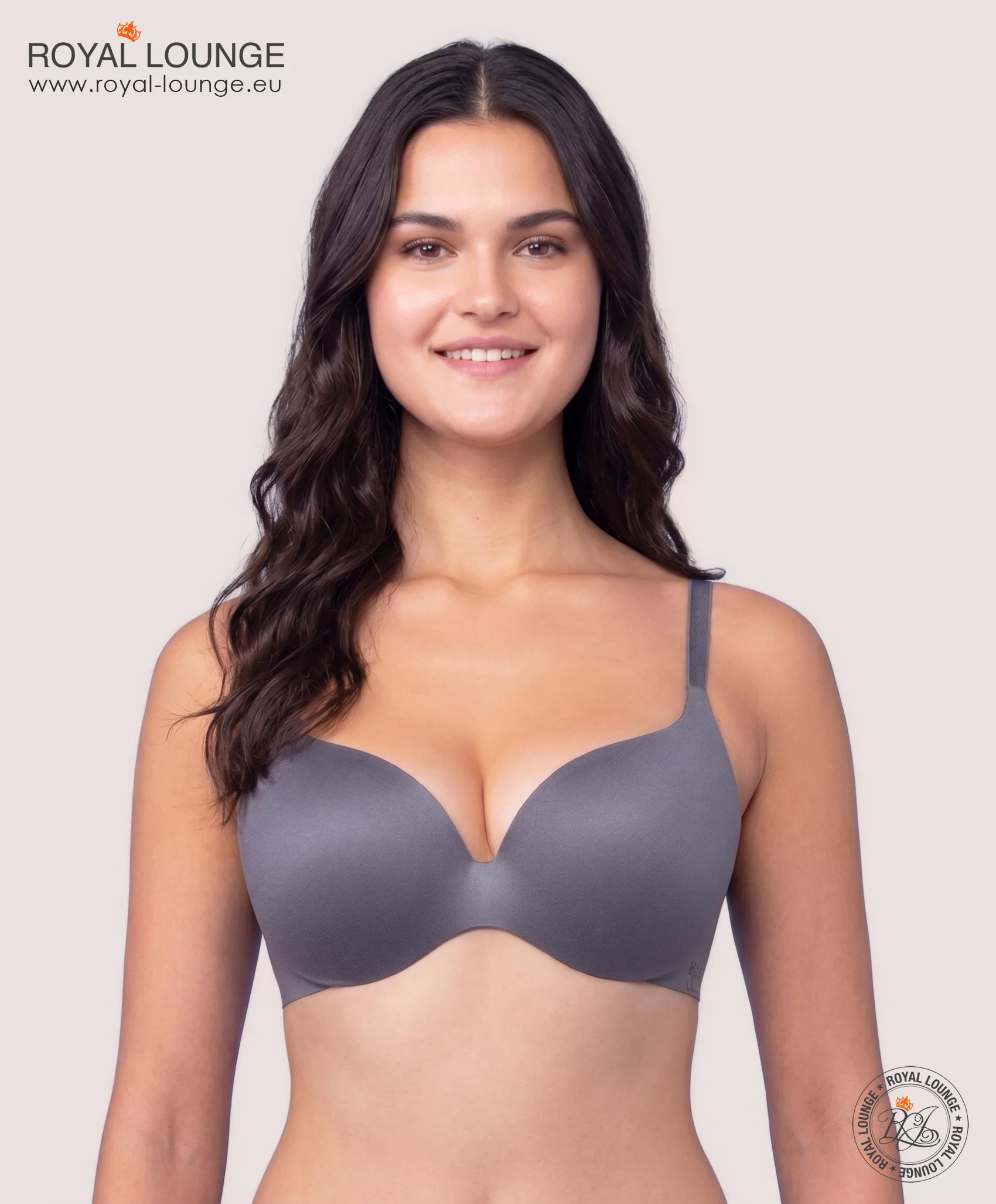 2x Royal Fit T-Shirt BH, Farbe Glacier Grey