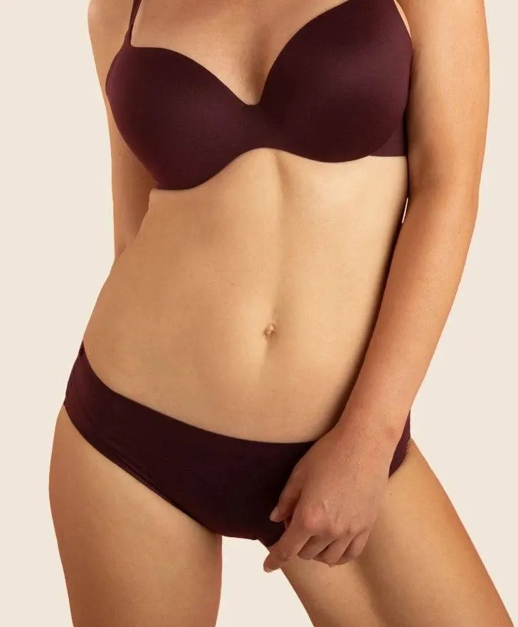 3x Shorty Fit klassisch, Farbe Bordeaux