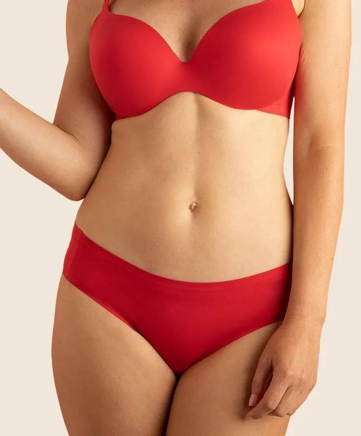3x Shorty Fit klassisch, Farbe Scarlet Red