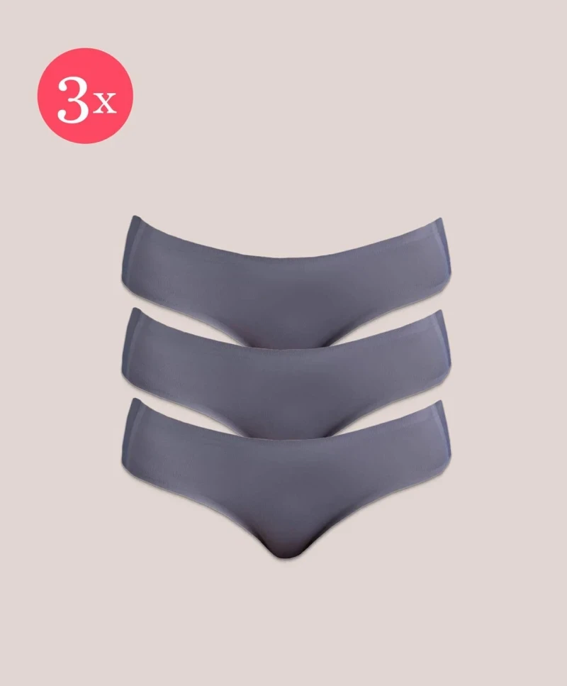 3x Shorty Miracle nachhaltig, Farbe Glacier Grey