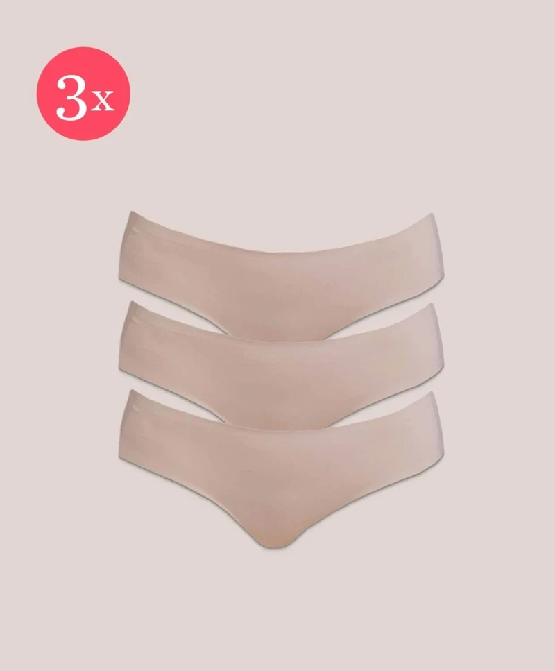 3x Shorty Miracle nachhaltig, Farbe Nude