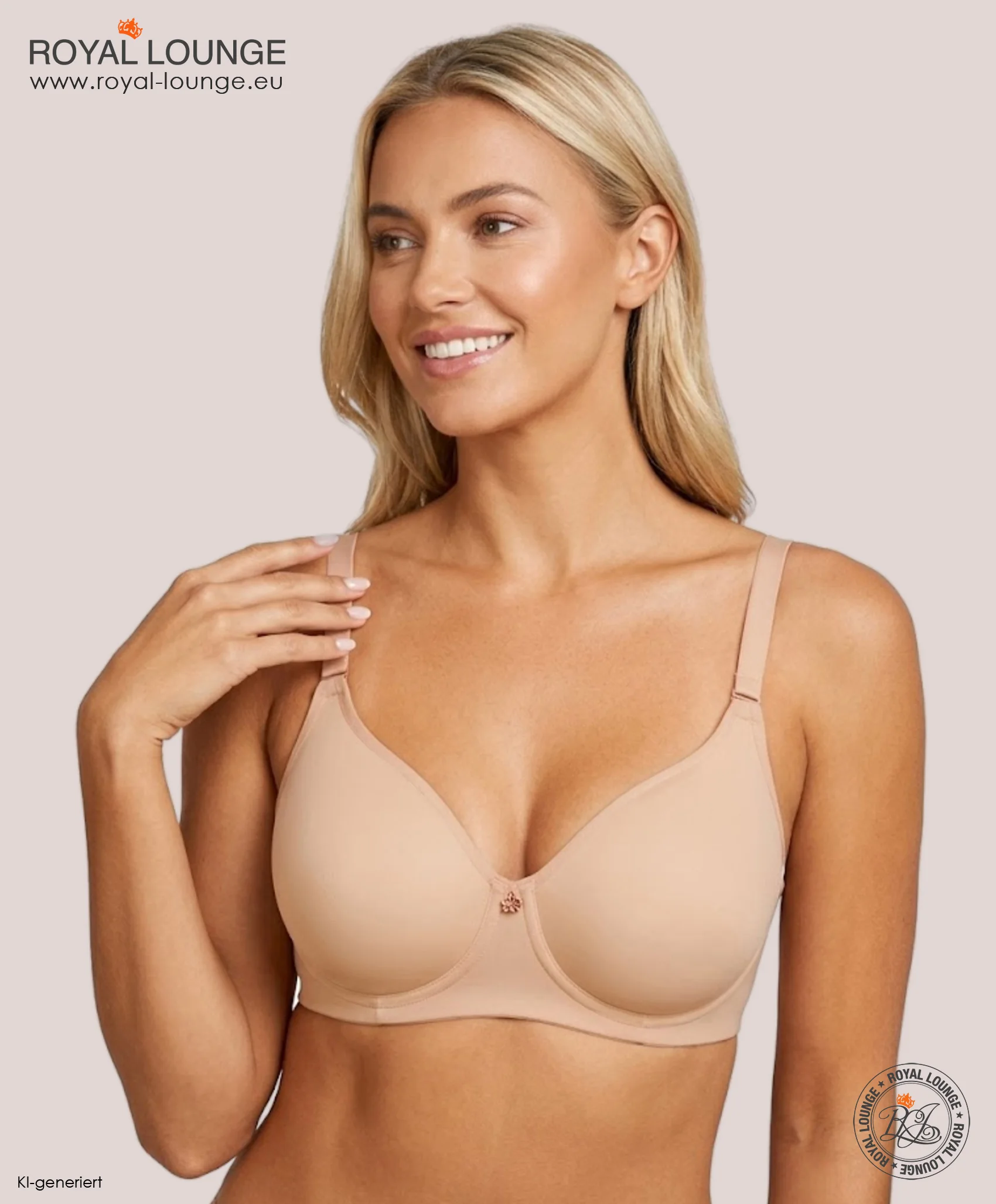 Royal Donna T-Shirt-BH, Farbe Fumee