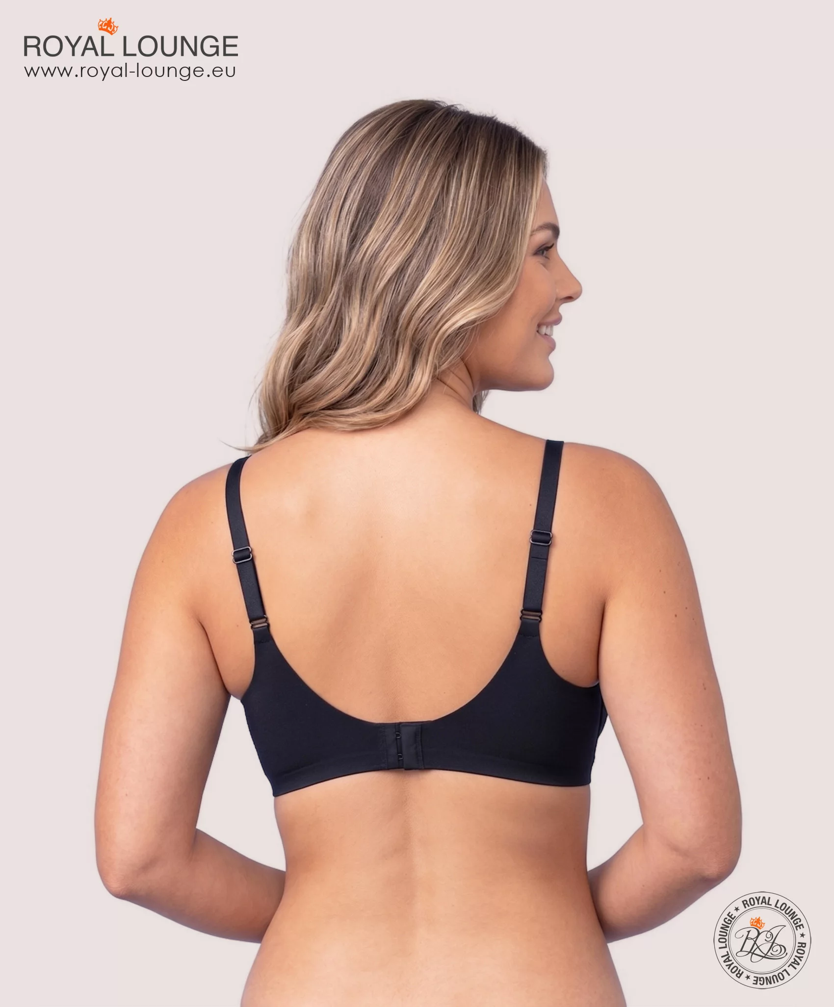 Royal Fit T-Shirt-BH, Farbe Black