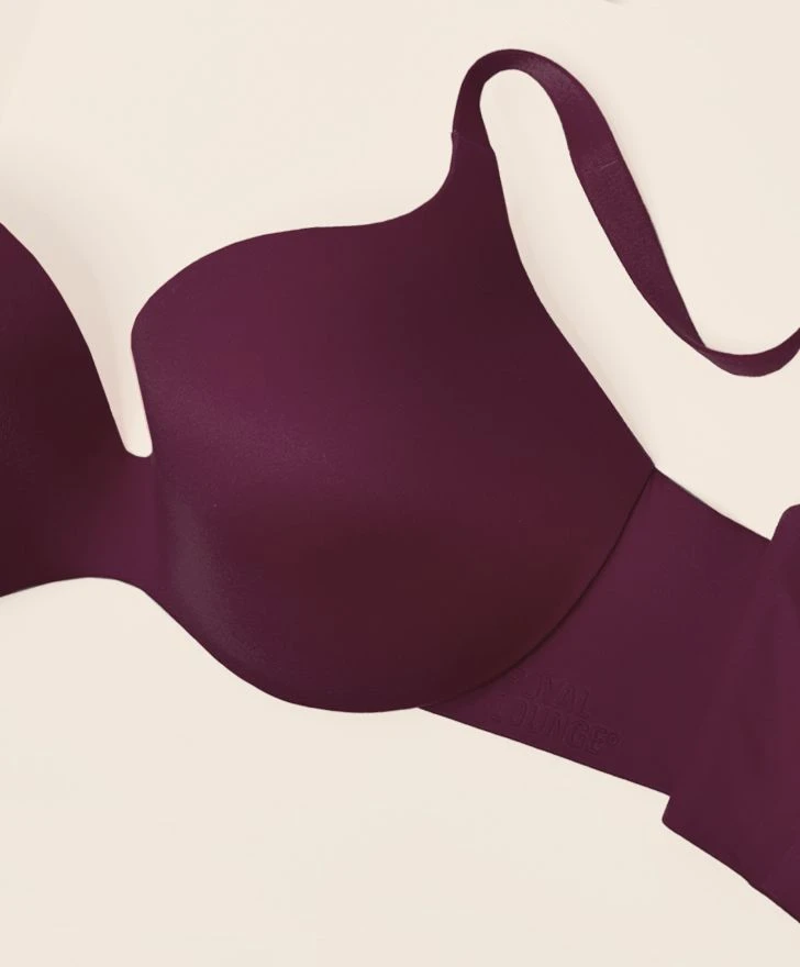 Royal Fit T-Shirt-BH, Farbe Bordeaux