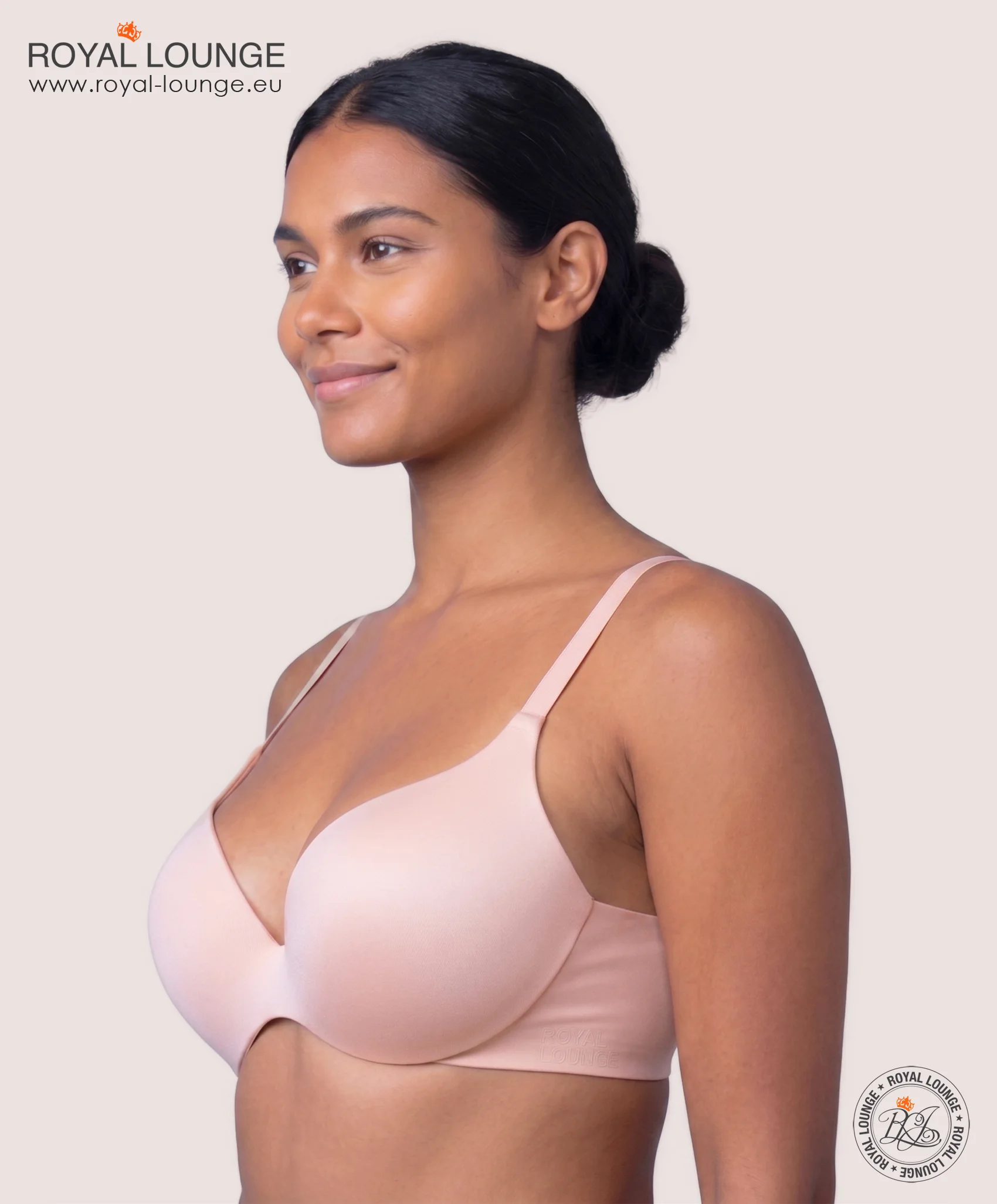 Royal Fit T-Shirt-BH, Farbe Peach Pink