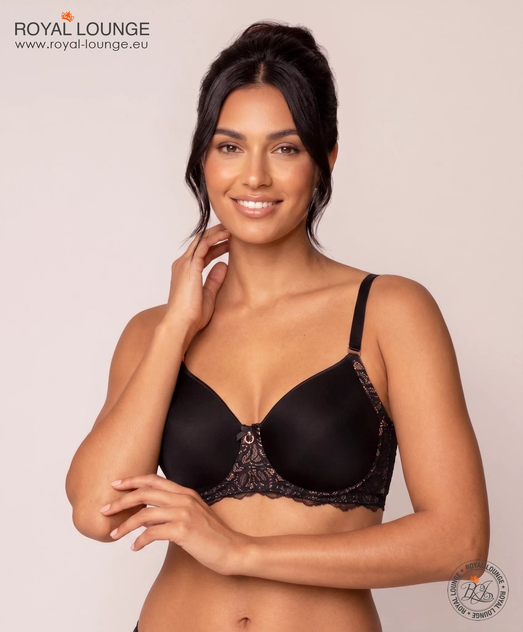 Royal Lacy Spitzen-BH, Farbe Black