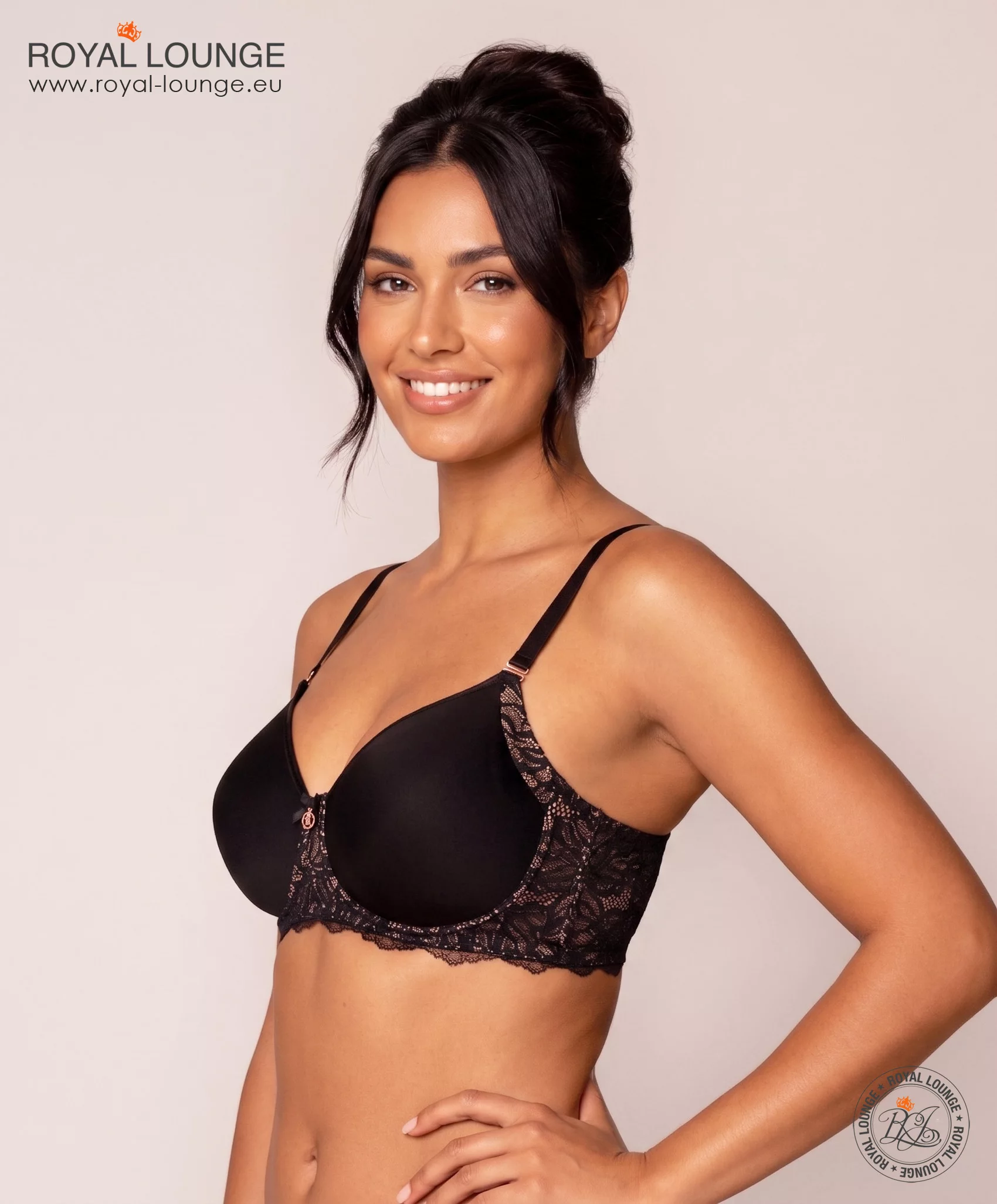 Royal Lacy Spitzen-BH, Farbe Black